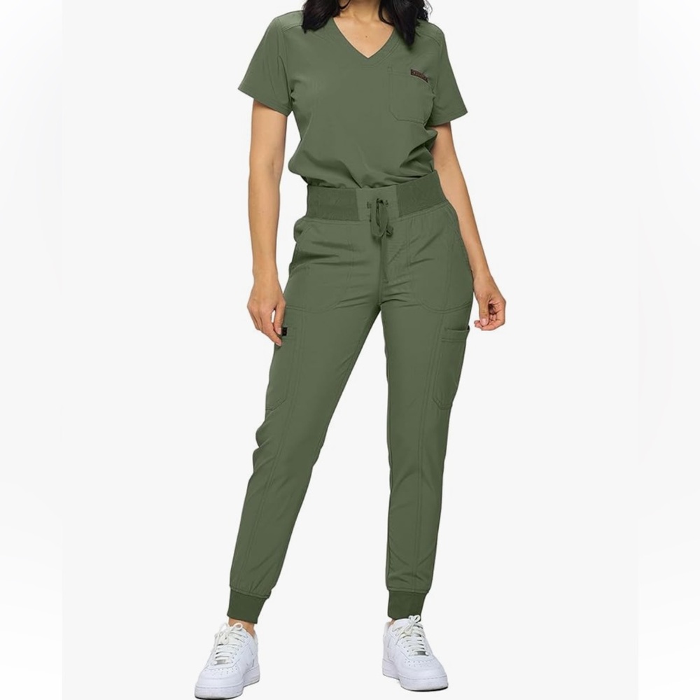 Amazon Olive Green Track Joggers